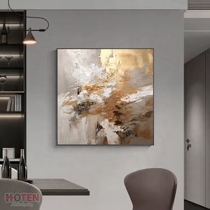 Làm bằng tay hiện đại Thiết kế trừu tượng tường nghệ thuật nặng bức tranh sơn dầu vải 3D kỹ thuật số cây cảnh quan tối trừu tượng trang trí tường nghệ thuật - Product Image 3