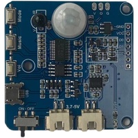 Módulo de Voz DT810 con Chip, Sensor Infrarrojo de Cuerpo Humano, Detección Infrarroja Inalámbrica, Descarga USB, Memoria Integrada de 4M, Voz y Movimiento
