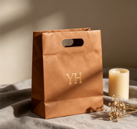 Maßgefertigte Großhandels-Geschenktüten aus Dickem Karton mit Geprägtem Logo, Mehrfarbig, Rechteckig, Umweltfreundlich und Recycelbar