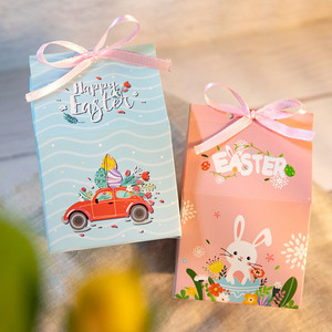 Cajas de papel de cartón para dulces, galletas, Chocolate, feliz Pascua, suministros de recuerdo de fiesta, caja de embalaje de regalo para niños, <span class=keywords><strong>precio</strong></span> de fábrica - Product Image 2