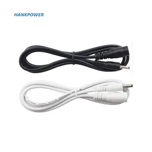 1M White Black 2 Cores 22AWG DC3.5 1.35mm DC Power DC35135 Male To Female Extension Cable