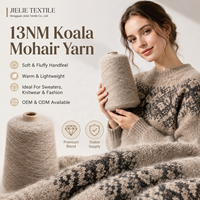 Fil à tricoter doux et extensible en mohair de koala 13NM, 11% laine recyclée, éco-responsable, pour l'hiver, couleur personnalisée, fourniture directe usine
