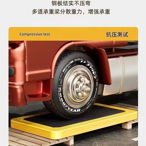 Carro de plataforma plegable portátil de acero coloreado con cuatro ruedas silenciosas para el hogar - Product Image 4