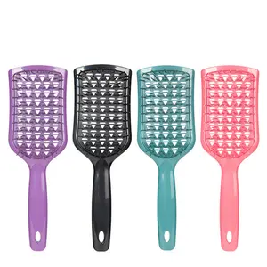 hollow grid massage comb smooth hair fluffy comb massage comb