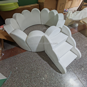 Équipement de jeu intérieur/extérieur unique en mousse ondulée ronde pour enfants, piscine <span class=keywords><strong>à</strong></span> balles de 4 <span class=keywords><strong>à</strong></span> 20 pieds, aire de jeux souple pour fêtes, événements, garderies et location - Product Image 2