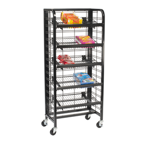 Promotion Regal Snack Dessert Brot Praktische aufrechte Metall chips Display Rack Fixtures Readymade <span class=keywords><strong>Racks</strong></span> für Shop - Product Image 5