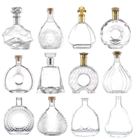 Conteneur à spiritueux en verre carré de qualité supérieure, emballage de luxe pour distillerie et usage domestique