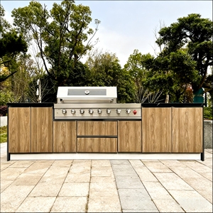 Ngoài trời nhà bếp thiết lập với BBQ nướng & Lưu trữ tủ cho vườn nấu ăn - Product Image 1