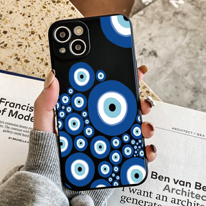 Dropshipping siyah TPU darbeye mat Finish nazar telefon <span class=keywords><strong>iPhone</strong></span> için kılıf 14 Pro Max 17 hava - Product Image 5