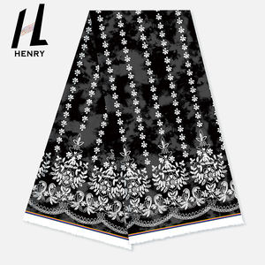 Tessuto polinesiano Henry per abito dritto motivo a righe verticali poliestere stampato digitale tessuti grigi neri per indumento - Product Image 5