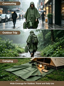 Tenda Multifunzionale Tre-in-Uno per Esterni, Riutilizzabile, Leggera, in Poliestere, per Escursionismo, Alpinismo, Campeggio, Compatta - Product Image 4