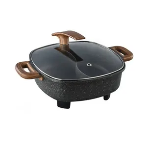 High Quality Electric Divided Skillet Two-flavor Electric Hot Pot