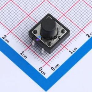 KH-12X12X9H-TJ Tactile Switch Through hole Component (THT),12x12mm Switch 12mm 12mm 9mm - Product Image 1