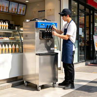 Machine à glaces molles haute capacité 220V/50-60Hz pour l'expédition mondiale