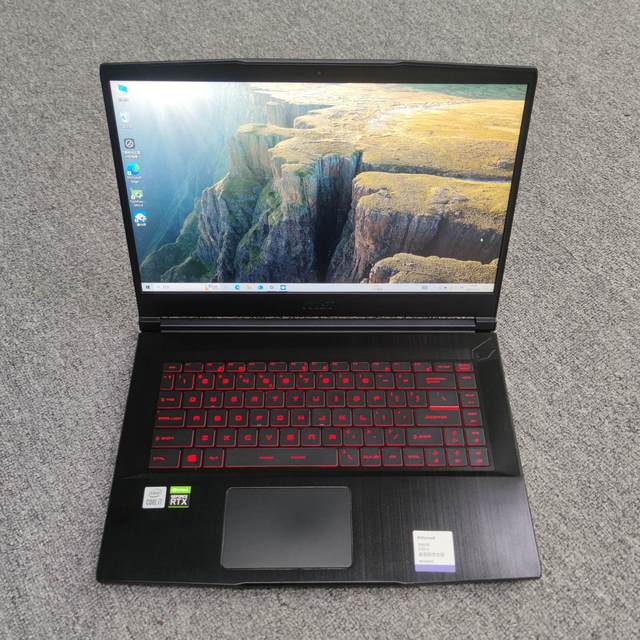 99% New Intel MSI-GF65 Laptop CPU I7-10750H RTX3060 6G Discrete Graphics 16GB RAM 512GB SSD 15.6" 144HZ Windows 11 Gaming Laptop