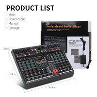 XTUGA LXT8 Console Audio Numérique 8 Canaux au Meilleur Prix pour Grande Salle, Mixeur Audio USB, Son et Audio Exceptionnels