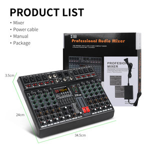 Bàn trộn âm thanh kỹ thuật số XTUGA LXT8 8 kênh giá tốt nhất, hệ thống video kỹ thuật số, dành cho hội trường lớn, bàn trộn âm thanh USB, âm thanh tốt nhất - Product Image 6