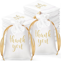 Sac cadeau en satin de soie avec cordon de serrage, personnalisable par impression par transfert thermique, pour bijoux, rangement de cadeaux, emballage de bonbons