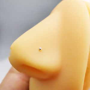 Bán chạy - Trâm mũi bạc 925 nguyên chất, bi trơn nhỏ 1.5mm, kiểu chữ L - Product Image 4