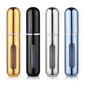 Aluminum <b>Mini</b> <b>Perfume</b> Spray Free <b>Sample</b> Travel <b>Perfume</b> Bottle Compact Reusable 5ml Refillable Atomizer Lotion Essential Oil - Product Image 1