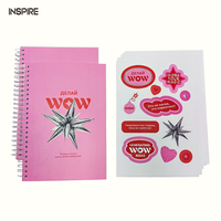 Carnets de notes A4, A5, A6 de haute qualité en gros, services d'impression personnalisée, couverture souple, logo, reliure à feuilles pliées, autocollants, carnets de notes
