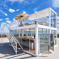 Maison conteneur préfabriquée mobile sur mesure pour café, isolée, écologique, avec certification CE
