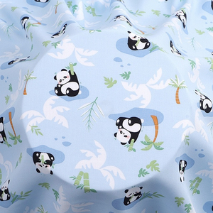 Kain Katun Poplin Lembut dan Bernapas dengan Cetakan Kartun untuk Gaun dan Celana Piyama Tersedia untuk Pembelian Segera - Product Image 4