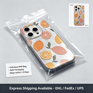 Custodia in TPU con Glitter e Motivo a Foglie di Limone e Arancia, <span class=keywords><strong>Cover</strong></span> Estetica per <span class=keywords><strong>iPhone</strong></span> 17 16 15 14 13 <span class=keywords><strong>Pro</strong></span> Max - Product Image 5