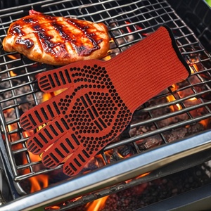 Gants de sécurité colorés résistants à la chaleur jusqu'à 500 degrés, en aramide, style imprimé, pour barbecue, ignifuges, avec design en gel de silice antidérapant, en stock - Product Image 1