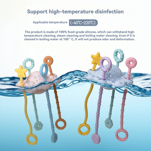 Éclaircissement de bébé explosif éducation précoce bébé puzzle hochet hochet hochet jouet peut être grignoté et pressé - Product Image 2