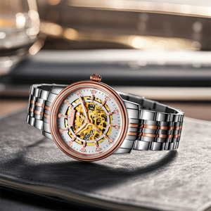 1Customized Luxury Stainless Steel Miyota <b>Automatic</b> Mechanical Water Resistant <b>Chronograph</b> Men's Watch Pointer Dial 20mm Band - Product Image 3