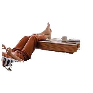 Mesa de Noche de Madera Maciza Rectangular, Escritorio Móvil para el Lado de la Cama o para los Pies, Escritorio para Computadora de Uso Doméstico - Product Image 5