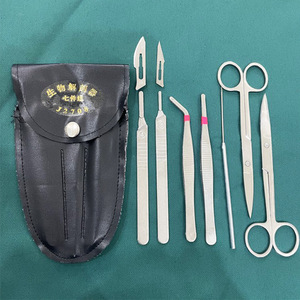 Kit de disección, sondas, herramientas para preparación de especímenes animales, instrumentos didácticos, aparato de disección biológica (7 piezas) para - Product Image 1