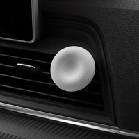 Diffuseur d'huiles essentielles en céramique ronde parfumée pour voiture, clip de ventilation, parfum d'intérieur, fleur en porcelaine, plâtre aromatique
