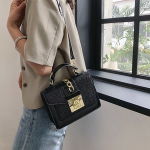 Luxury Designer 2024 Women's Shoulder Bags Famous Brand Sac Main PU Leather <strong>Sequins</strong> Chains Fashion <strong>Handbags</strong> for Ladies - Product Image 3