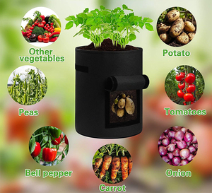 Sacs de culture de plantation et <span class=keywords><strong>d</strong></span>'horticulture de jardin botanique pour plantes en feutre/pots en tissu de 10gal/sacs de culture de 15 gallons - Product Image 2