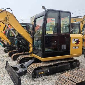 Mini-excavatrice Caterpillar 305.5E2 d'occasion, 5,5 tonnes, moteur Sdec, faible nombre d'heures, vente en gros, certifiée CE - Product Image 1