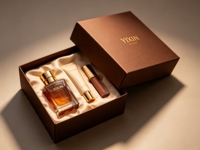Boîte cadeau sur mesure haut de gamme en carton recyclé écologique et biodégradable avec aimant en feuille d'or pour ensembles cadeaux de mariage et de mode