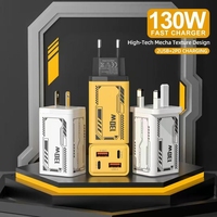 Adaptateur Chargeur Mural USB Multiport Compact 130W PD OVP OTP à Charge Rapide Type-C 2 Ports, Prise Internationale Écologique – Vente en Gros