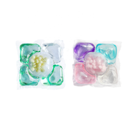 CleanBee Oem produk baru 5 1 Laundry Pods sekali pakai lembut aroma Super membersihkan deterjen bola Gel kapsul untuk pakaian