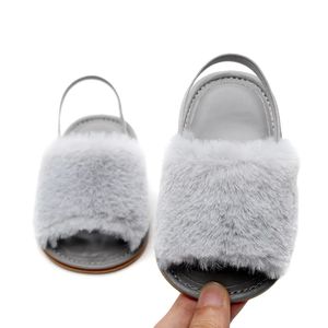 Summer <b>Slippers</b> Girls <b>Boys</b> First Walker Newborn Infant Soft Sole Baby Sandals Baby Girls Shoes Sweet Fancy Cute Furry <b>Slippers</b> - Product Image 3