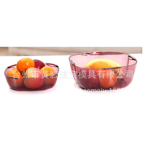 Moule en plastique pour assiette à fruits double couche 250 mm x 250 mm x 95 mm pour la fabrication par injection de produits de nécessité quotidienne - Product Image 2