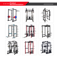 Système de poulie de câble en acier pour le support de cage de puissance de squat de forme physique de gymnase avec l'entraîneur fonctionnel de pile de poids Smith et Smith Machine