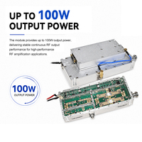 Module amplificateur de puissance RF GaN 100W avec gain élevé et large couverture de fréquences