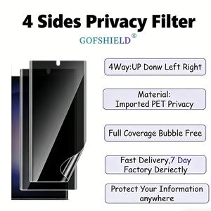 [NUEVO 2026] 360 ° Protector de Pantalla Completo de 4 Lados con Filtro de Privacidad para <span class=keywords><strong>Samsung</strong></span> S26+ Ultra S24 S25, Anti-Espía, con Bloqueo de Luz Azul - Product Image 2