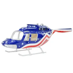 Helicóptero de juguete para RC Fuselage, 450 tamaño, campana, 206 estrellas y Atrips