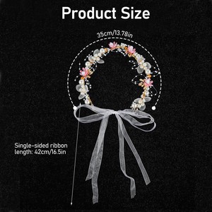 <span class=keywords><strong>Mori</strong></span> rose couronne bandeau fleur bandeau fleur couronne perle bandeau marié<span class=keywords><strong>e</strong></span> couronne style européen couvre-chef pour enfants - Product Image 3