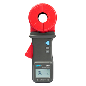 ETCR2100 เครื่องวัดความต้านทานดินแบบหนีบขนาด 32 มม. ฉนวนสองชั้น ช่วงการวัดกว้าง บันทึกข้อมูลได้ 500 กลุ่ม สำหรับสายไฟ - Product Image 1