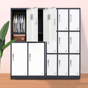 Armario de almacenamiento de acero de 2 puertas, armario de Metal con llave para vestuario, personal de oficina, armario de personal, armarios de Metal para oficina - Product Image 6