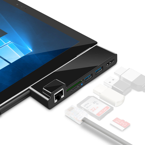 Adaptador Gigabit Ethernet multifunción RJ45 LAN Usb 3,0 hub 6 en 1 Adaptador usb hub para superficie - Product Image 1